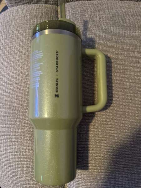 Starbucks x Stanley Olive Green Vacuum Seal Quencher 40oz Tumbler Fall 2024 New - Sold on eBay October 13th, 2024 for $90.00