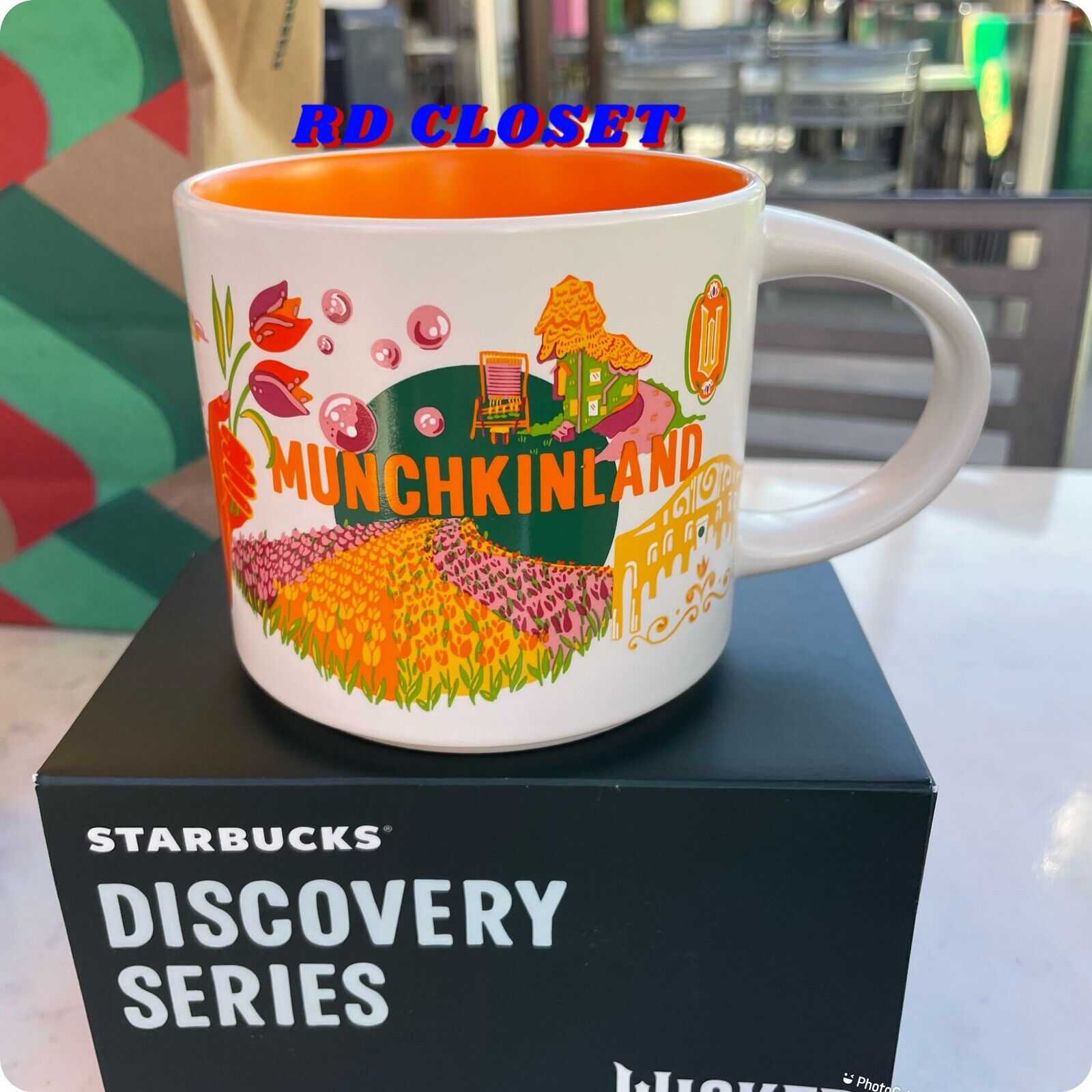 Universal Studios Starbucks 2024 Wicked Munchkinland Discovery Series Mug. - Sold on eBay March 21st, 2025 for $68.00