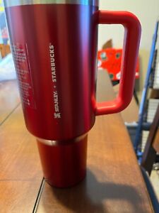 NEW LIMITED Starbucks X Stanley Cup Holiday 2023 (40oz) Red Tumbler - Sold on eBay December 18th, 2023 for $200.00