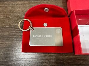 NIB Starbucks Sterling Silver 2014 Limited Edition Keychain Gift Card No Value - Sold on eBay August 24th, 2023 for $150.00