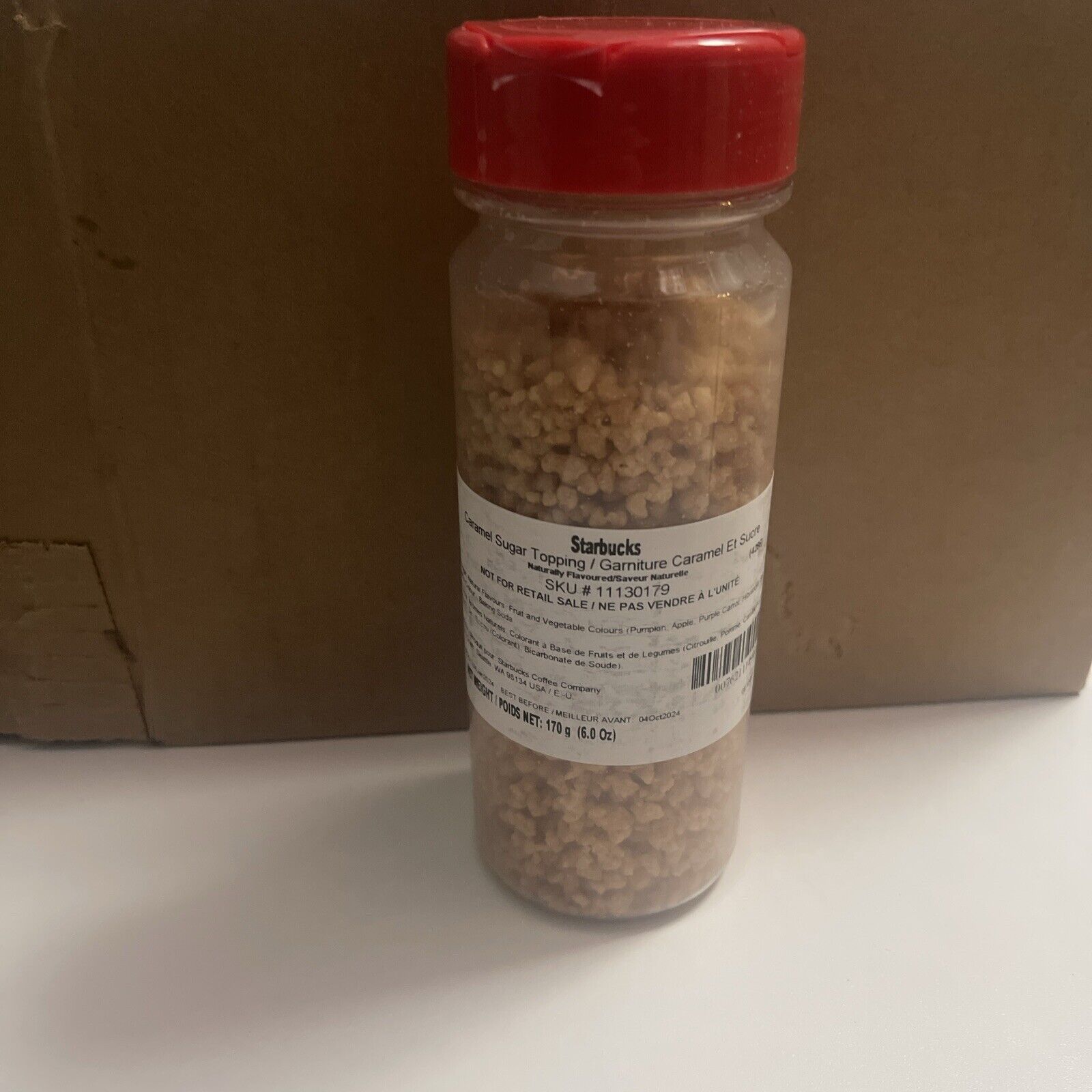 Starbucks Caramel Sugar Topping 6oz X8 BB February 2025 - Sold on eBay January 4th, 2025 for $70.00