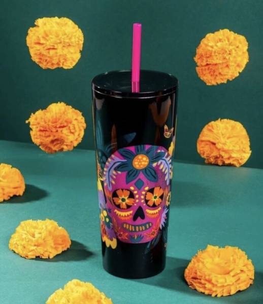 Starbucks Mexico  2023  Tumbler  Venti  Metalico Dia De Muertos Halloween - Sold on eBay September 17th, 2024 for $89.99