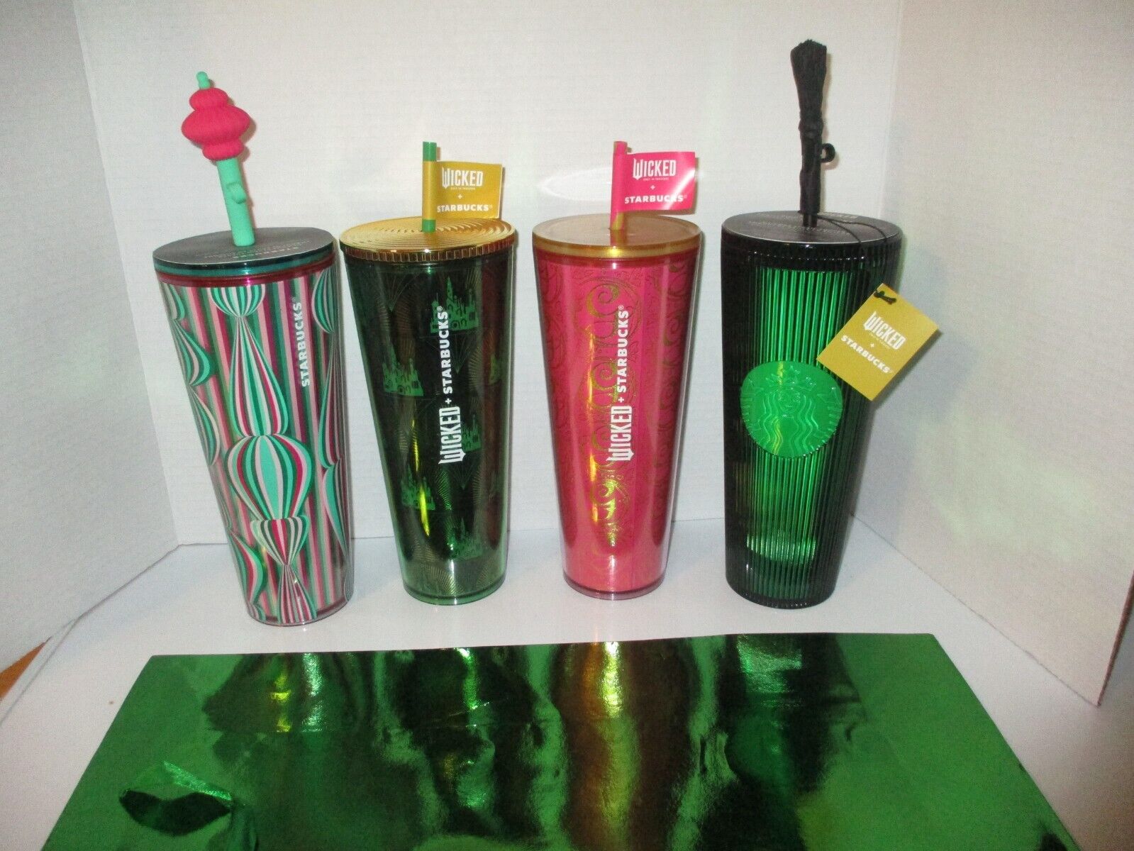 Limited edition Set of 4 Wicked X Starbucks 2024 Tumblers NWT Free shipping - Sold on eBay November 30th, 2024 for $112.50 (6 bids) 