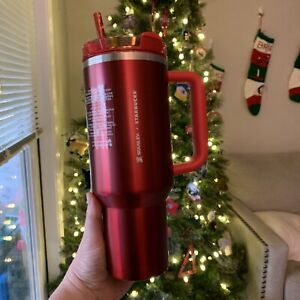 Limited Edition Starbucks X Stanley Brand New 2023 Holiday Red 40oz Tumbler Rare - Sold on eBay December 29th, 2023 for $199.00 (1 bids) 
