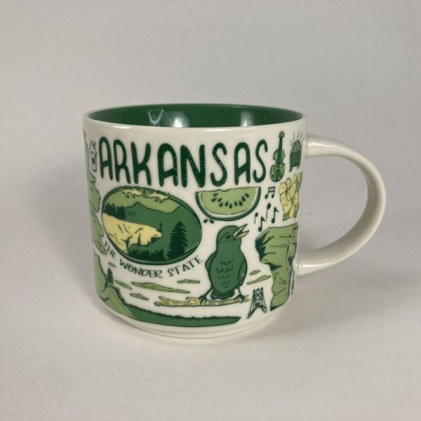 2017 Starbucks Mug ARKANSAS Been There Series Across The Globe Collection 14oz - Sold on eBay October 25th, 2024 for $99.77