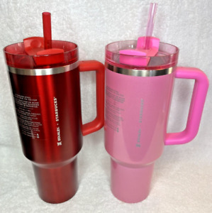 BNWT  Red 40oz and BNWT  Pink 40oz Tumblers - Sold on eBay January 21st, 2024 for $250.00 (2 bids) 