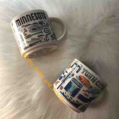 STARBUCK'S New Been There 2018 Series MINNESOTA Twin Cities 14oz. Coffee Mug Set - Sold on eBay Nov, 3rd 2018 for $49.99