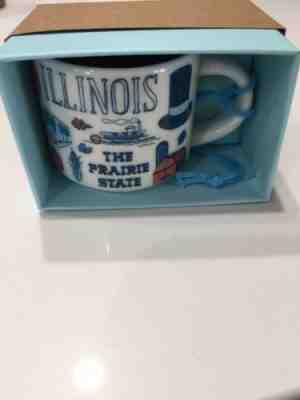STARBUCKS BEEN THERE SERIES ILLINOIS 2 OZ  COLLECTION ORNAMENT MINI MUG >>NEW<< - Sold on eBay Oct, 30th 2018 for $14.00