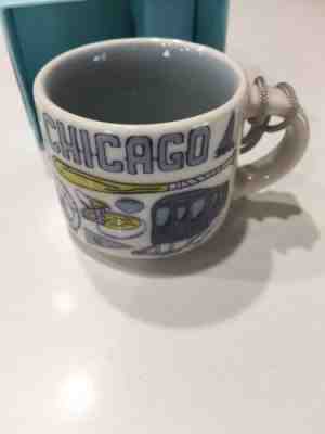 Starbucks Chicago Been There Collection Christmas Ornament 2 oz Mini Mug New - Sold on eBay Oct, 30th 2018 for $15.00