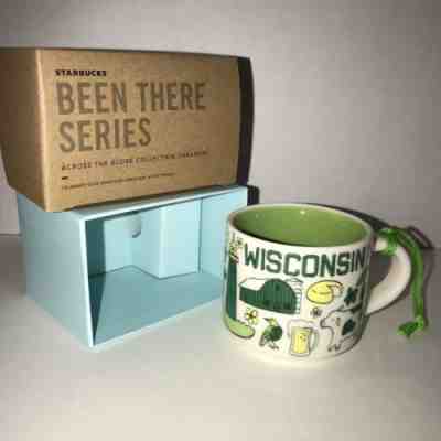 Starbucks Wisconsin State Ornament Mug MINI Been There Across the Globe - Sold on eBay Oct, 29th 2018 for $29.99