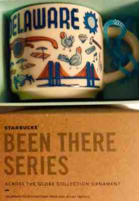 Starbucks “Been There Series” Mini Mug Ornament Delaware NIB - Sold on eBay Oct, 27th 2018 for $20.00