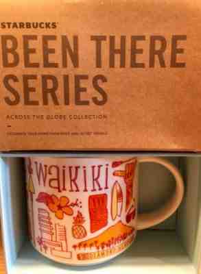 Starbucks Coffee Been There Series Mug 2018 WAIKIKI Hawaii Cup 14 oz NWT & box - Sold on eBay Oct, 24th 2018 for $19.95
