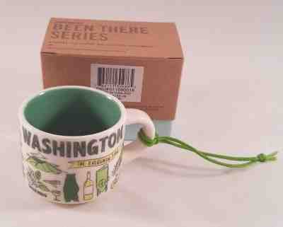 Starbucks Washington State Mug Ornament Been There Series 2 Oz Coffee Cup 2018 - Sold on eBay Oct, 21st 2018 for $18.95