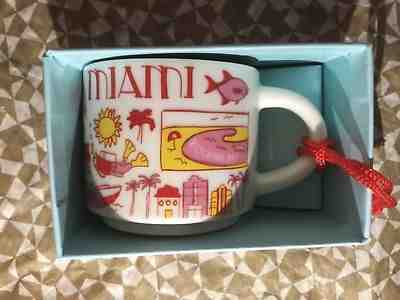 Starbucks City Mug Ornament, MIAMI, «BEEN THERE» Series, SKU, 2 oz. - Sold on eBay Oct, 19th 2018 for $24.95