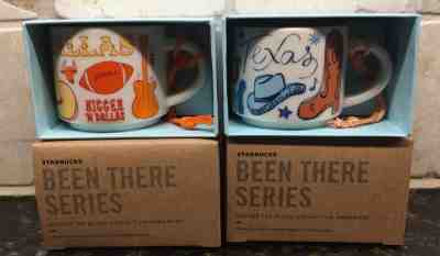 2 Starbucks LE DALLAS &  Texas Mini DEMI Mug Cup, Been There Series Ornament NEW - Sold on eBay Oct, 11th 2018 for $23.99