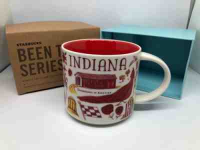 Starbucks Mug (NEW) "Been There Series" - INDIANA --14oz--w/ box - Sold on eBay Oct, 9th 2018 for $14.99