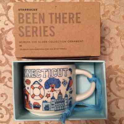 Starbucks Been There Series Connecticut Mug 2oz Ornament - Sold on eBay Oct, 7th 2018 for $19.95