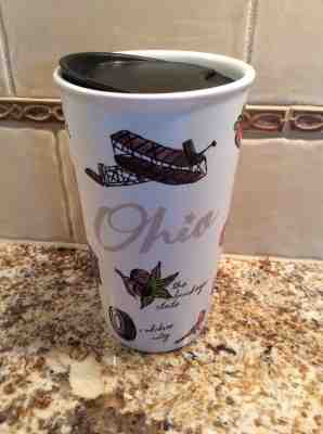 2017 Starbucks Ohio 12 oz. Been There Ceramic Tumbler Travel Mug NWT - Sold on eBay Oct, 7th 2018 for $39.99
