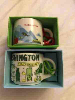 Washington Starbucks Yah And Been There Series Ornaments - Sold on eBay Oct, 6th 2018 for $14.99