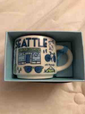 Starbucks Been There Across The Globe Seattle Ornament 2 oz Demi Cup Espresso - Sold on eBay Oct, 6th 2018 for $9.99