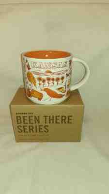 Starbucks Kansas Been There Series Ceramic Coffee Mug New In Box Orange Red - Sold on eBay Oct, 6th 2018 for $10.00