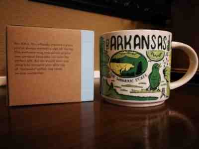 Arkansas Starbucks Mug 14 oz Been There Series Across the Globe Collection - Sold on eBay Oct, 5th 2018 for $24.99