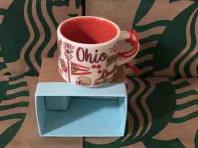 STARBUCKS BEEN THERE Demitasse mug OHIO - Ornament Mini Cup NIB 2 Oz - Sold on eBay Oct, 3rd 2018 for $19.90