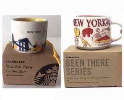 Starbucks Ornaments New York Set NY You Are Here & Been There Series NEW - Sold on eBay Oct, 2nd 2018 for $39.99