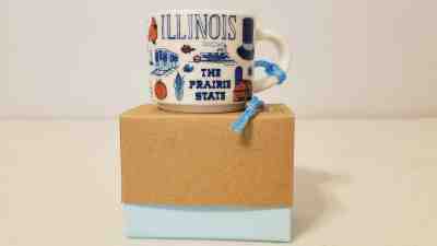STARBUCKS BEEN THERE SERIES ILLINOIS 2 OZ  COLLECTION ORNAMENT MINI MUG >>NEW<< - Sold on eBay Sep, 30th 2018 for $20.99