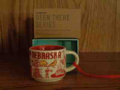 STARBUCKS NEBRASKA  'BEEN THERE SERIES' 2 oz ORNAMENT;  NEW IN BOX - Sold on eBay Sep, 30th 2018 for $25.95