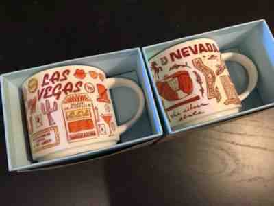 Set of 2 Starbucks Coffee Been There Series Mugs 2018 LAS VEGAS and NEVADA BNIB - Sold on eBay Sep, 29th 2018 for $25.98