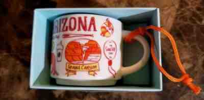 NEW RARE Starbucks Arizona Been There Series Christmas ORNAMENT 2oz Ceramic MINI - Sold on eBay Sep, 28th 2018 for $24.94