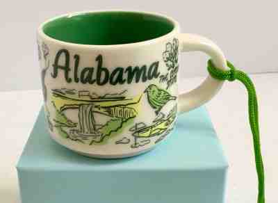 Alabama CHRISTMAS ORNAMENT boxed Starbucks Been There mini Mug 2018 - Sold on eBay Sep, 28th 2018 for $24.50