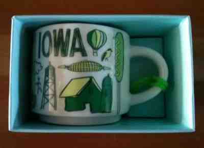 Iowa Starbucks "Been There" Mug Ornament  - Sold on eBay Sep, 27th 2018 for $15.75