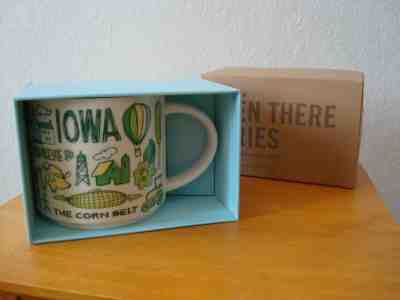 Starbucks "Been There Series" IOWA Coffee Mug 14 oz. Green/White NIB - Sold on eBay Sep, 23rd 2018 for $11.95