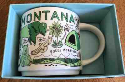 Starbucks Montana MT Been There Series Across the Globe Coffee Tea Mug 14oz - Sold on eBay Sep, 19th 2018 for $62.99