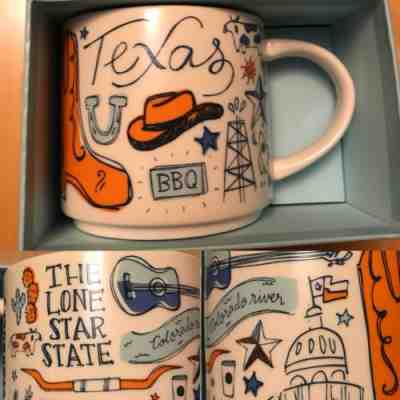 New Starbucks Coffee Cup Been There Texas State Mug - Sold on eBay Sep, 19th 2018 for $20.00
