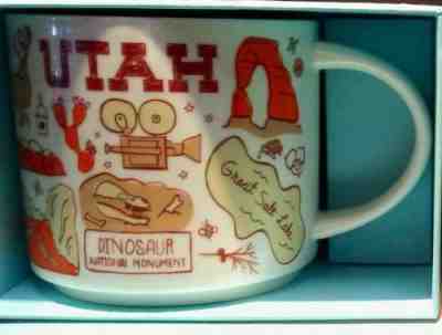 Starbucks Coffee Been There Series Mug 2017 UTAH Cup 14 oz NWT & box - Sold on eBay Sep, 12th 2018 for $19.95
