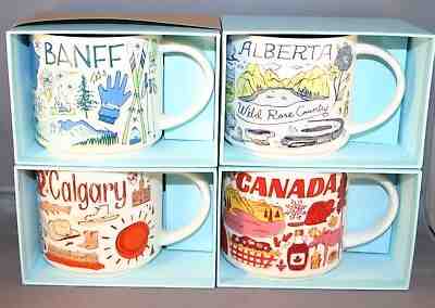 starbucks banff calgary alberta canada been there series 14 oz. mugs NWT  - Sold on eBay Sep, 11th 2018 for $80.88