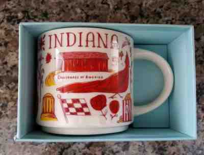Starbucks Mug (NEW) "Been There Series" - INDIANA --14oz--w/ box - Sold on eBay Sep, 9th 2018 for $18.00