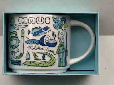 NEW In Box 2018 Starbucks MAUI Hawaii Been There Series 14 Oz Ceramic Cup Mug - Sold on eBay Sep, 9th 2018 for $39.99