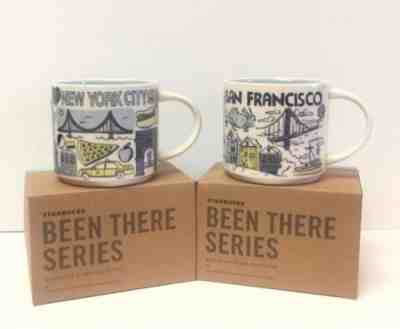 Starbucks New York City & San Francisco Mugs Set Been There Series NEW - Sold on eBay Sep, 9th 2018 for $59.99