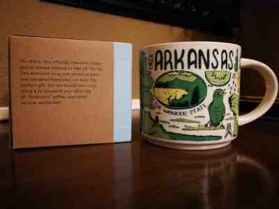 Starbucks Arkansas Been There Coffee Mug NIB MINT FREE SHIPPING - Sold on eBay Sep, 7th 2018 for $25.00
