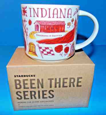 Starbucks Mug (NEW) "Been There Series" - INDIANA --14oz--w/ box - Sold on eBay Aug, 31st 2018 for $24.99
