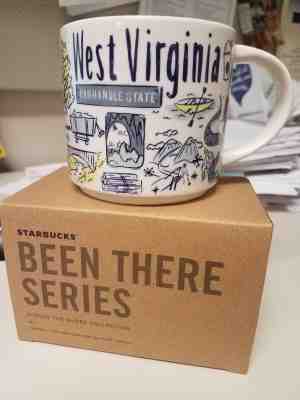 Starbucks West Virginia “Been There Series” 14oz Collector Mug WV Mountaineers - Sold on eBay Aug, 30th 2018 for $20.49