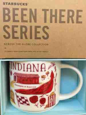 STARBUCKS BEEN THERE INDIANA - MINT - NIB - FREE SHIPPING - Sold on eBay Aug, 30th 2018 for $20.00