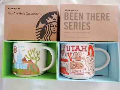 Starbucks Coffee Mugs  (New) UTAH You are here & BEEN THERE Collection Mugs NIB - Sold on eBay Aug, 20th 2018 for $39.75