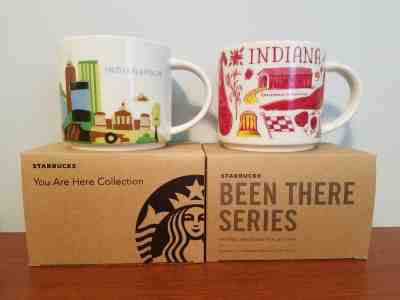 STARBUCKS You Are Here Indianapolis & Been There Series Indiana 14 oz mugs - NIB - Sold on eBay Aug, 15th 2018 for $39.95