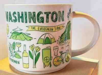 Starbucks Been There Washington Mug 14 oz New Series Across the Globe Collection - Sold on eBay Aug, 12th 2018 for $29.99