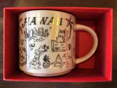 Starbucks Mug 2018 Hawaii Christmas Gold "Been There Series"  14 oz. - New! - Sold on eBay Nov, 2nd 2018 for $20.94